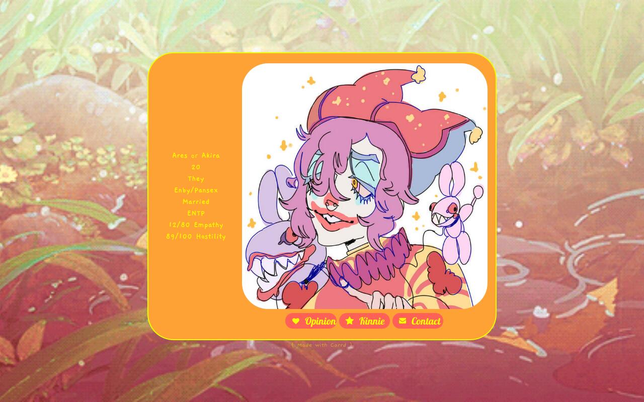 Carrd profile picture for @wrath